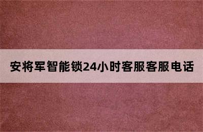 安将军智能锁24小时客服客服电话