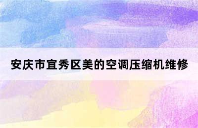 安庆市宜秀区美的空调压缩机维修