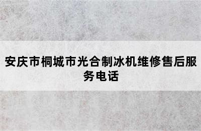 安庆市桐城市光合制冰机维修售后服务电话