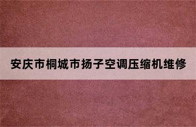 安庆市桐城市扬子空调压缩机维修