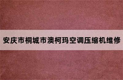 安庆市桐城市澳柯玛空调压缩机维修