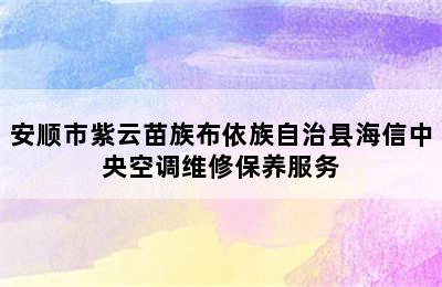 安顺市紫云苗族布依族自治县海信中央空调维修保养服务