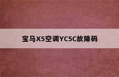 宝马X5空调YC5C故障码