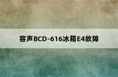 容声BCD-616冰箱E4故障