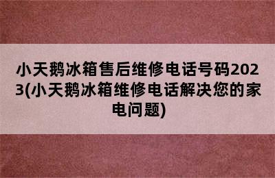 小天鹅冰箱售后维修电话号码2023(小天鹅冰箱维修电话解决您的家电问题)