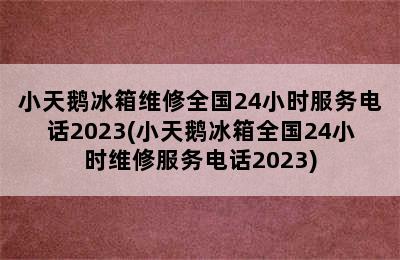 小天鹅冰箱维修全国24小时服务电话2023(小天鹅冰箱全国24小时维修服务电话2023)