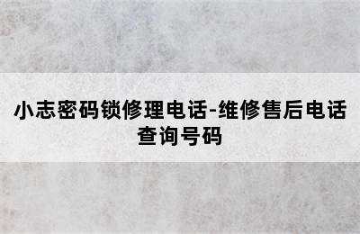 小志密码锁修理电话-维修售后电话查询号码