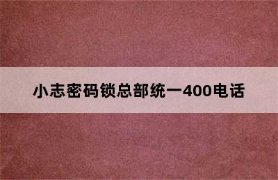 小志密码锁总部统一400电话