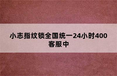 小志指纹锁全国统一24小时400客服中