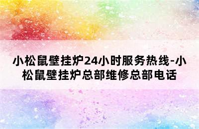 小松鼠壁挂炉24小时服务热线-小松鼠壁挂炉总部维修总部电话