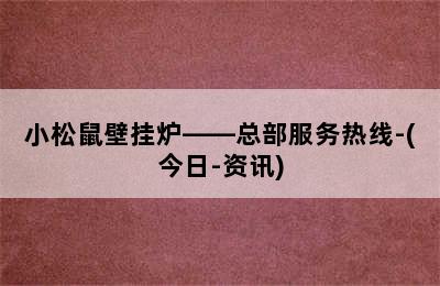 小松鼠壁挂炉——总部服务热线-(今日-资讯)