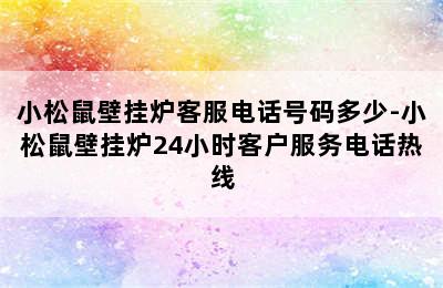 小松鼠壁挂炉客服电话号码多少-小松鼠壁挂炉24小时客户服务电话热线