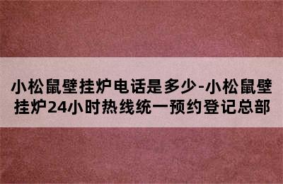 小松鼠壁挂炉电话是多少-小松鼠壁挂炉24小时热线统一预约登记总部