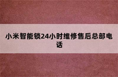 小米智能锁24小时维修售后总部电话