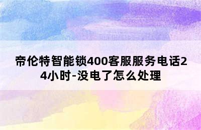 帝伦特智能锁400客服服务电话24小时-没电了怎么处理