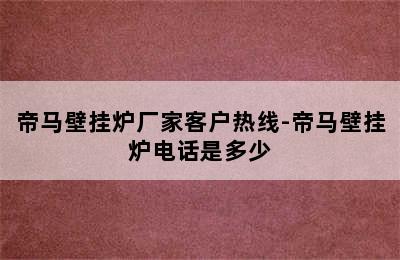 帝马壁挂炉厂家客户热线-帝马壁挂炉电话是多少