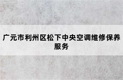 广元市利州区松下中央空调维修保养服务