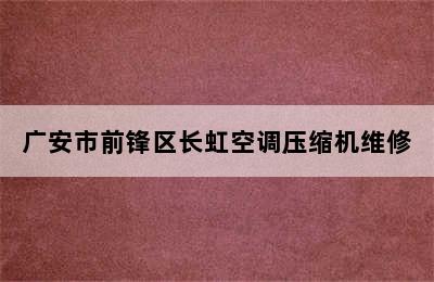 广安市前锋区长虹空调压缩机维修