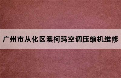 广州市从化区澳柯玛空调压缩机维修