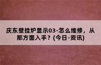 庆东壁挂炉显示03-怎么维修，从那方面入手？(今日-资讯)