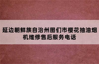 延边朝鲜族自治州图们市樱花抽油烟机维修售后服务电话