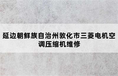 延边朝鲜族自治州敦化市三菱电机空调压缩机维修