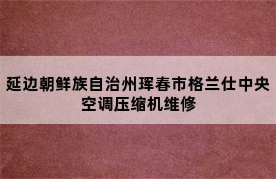 延边朝鲜族自治州珲春市格兰仕中央空调压缩机维修