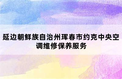 延边朝鲜族自治州珲春市约克中央空调维修保养服务