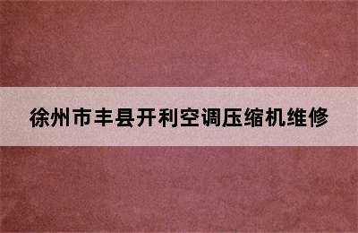 徐州市丰县开利空调压缩机维修