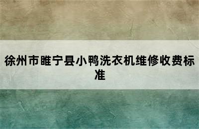 徐州市睢宁县小鸭洗衣机维修收费标准