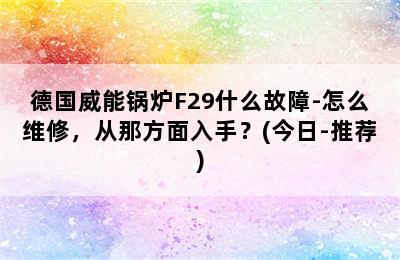 德国威能锅炉F29什么故障-怎么维修，从那方面入手？(今日-推荐)