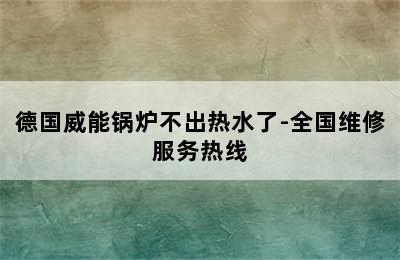 德国威能锅炉不出热水了-全国维修服务热线