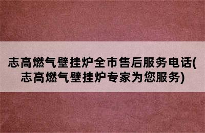 志高燃气壁挂炉全市售后服务电话(志高燃气壁挂炉专家为您服务)