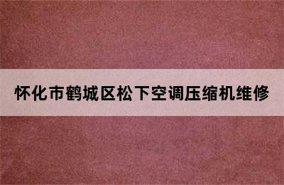 怀化市鹤城区松下空调压缩机维修