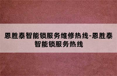 恩胜泰智能锁服务维修热线-恩胜泰智能锁服务热线