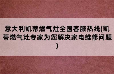 意大利凯蒂燃气灶全国客服热线(凯蒂燃气灶专家为您解决家电维修问题)