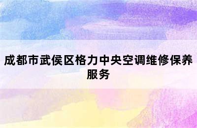 成都市武侯区格力中央空调维修保养服务