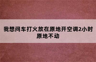 我想问车打火放在原地开空调2小时原地不动