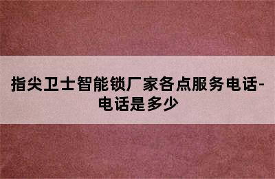 指尖卫士智能锁厂家各点服务电话-电话是多少