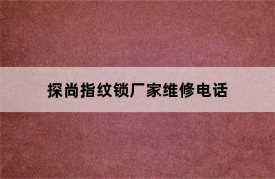 探尚指纹锁厂家维修电话