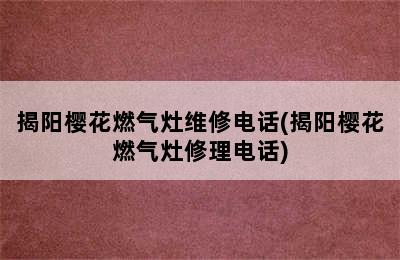 揭阳樱花燃气灶维修电话(揭阳樱花燃气灶修理电话)