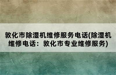 敦化市除湿机维修服务电话(除湿机维修电话：敦化市专业维修服务)