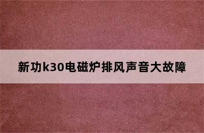 新功k30电磁炉排风声音大故障