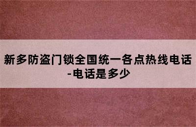 新多防盗门锁全国统一各点热线电话-电话是多少