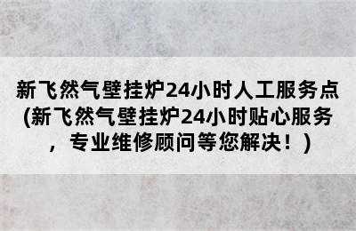 新飞然气壁挂炉24小时人工服务点(新飞然气壁挂炉24小时贴心服务，专业维修顾问等您解决！)