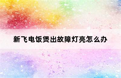 新飞电饭煲出故障灯亮怎么办