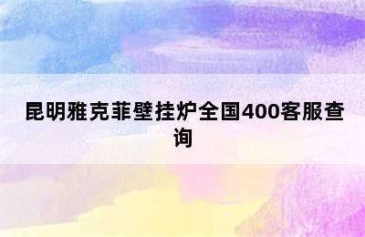 昆明雅克菲壁挂炉全国400客服查询