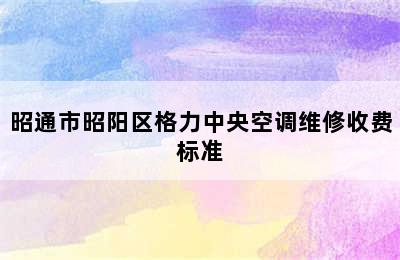 昭通市昭阳区格力中央空调维修收费标准