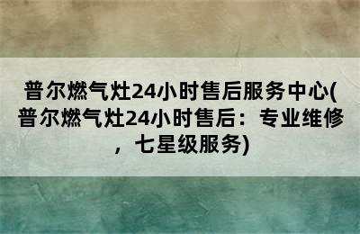 普尔燃气灶24小时售后服务中心(普尔燃气灶24小时售后：专业维修，七星级服务)