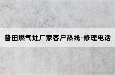 普田燃气灶厂家客户热线-修理电话